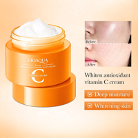 Crème Visage à la Vitamine C 60g Antioxydante Hydratation Intense Éclaircissante Teint Nourrissante Anti-Dessèchement