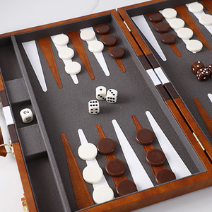 2 giocatori Set di <span class=keywords><strong>Backgammon</strong></span> classico <span class=keywords><strong>gioco</strong></span> da tavolo portatile da viaggio <span class=keywords><strong>Backgammon</strong></span> Set - Product Image 3