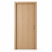 Porte insonorisée pour appartement 55 dB, isolation phonique pour ascenseur et couloir, type T à trois rainures, composite bois massif, sur mesure