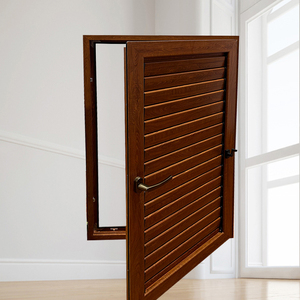 Fenêtre à persiennes en verre avec cadre en aluminium moderne, ventilation réglable, avec moustiquaire en option - Product Image 4
