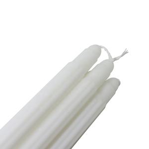 Bougies en cire <span class=keywords><strong>de</strong></span> paraffine cannelées, longues, blanches, sans flamme, sans fumée, écologiques, <span class=keywords><strong>de</strong></span> couleur jaune, pour usage religieux - Product Image 3