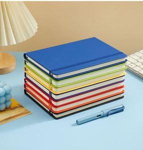 Vente directe d'usine, carnet en cuir PU bleu marine personnalisable, gravé, couverture rigide A5, bloc-notes pour l'écriture, carnet pour les affaires - Product Image 2
