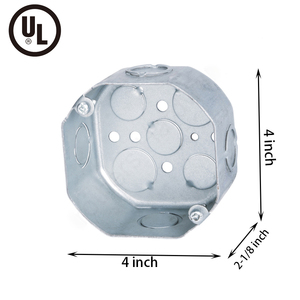 2-1/8 "Sâu thép mạ kẽm bát giác ống dẫn ống dẫn Ổ cắm điện hộp với sự kết hợp knockouts - Product Image 6