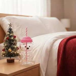 Tazza in <span class=keywords><strong>Vetro</strong></span> Verde a Forma di Orso, Stile Cartoon, per <span class=keywords><strong>Caffè</strong></span>, Vendita Calda - Product Image 3