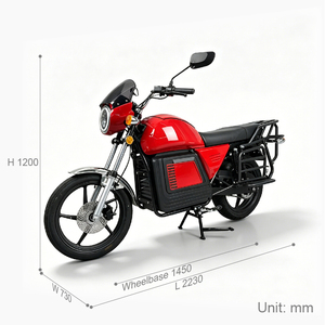 มอเตอร์ไซค์ระยะไกลพิเศษของสหภาพยุโรปพร้อมมอเตอร์ 72V 3000W สำหรับบริการขนส่งโลจิสติกส์และบริการส่งอาหาร - Product Image 4