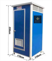 Douche et toilettes mobiles portables en structure acier préfabriquée, panneau sandwich, pour extérieur, sanitaires publics et bureaux