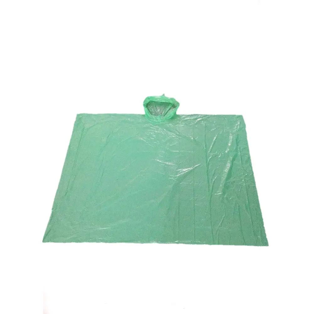 custom logo emergency PE plastic rain poncho rain coat disposable rain ponchos