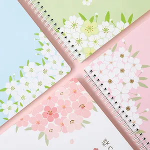 Joytop 65-6772 Venta al por mayor Sakura's Language Spiral Notebook Cute Girly Student Notebook