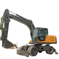 Excavatrice sur roues JIAHE de 15 tonnes, hydraulique haute performance, livraison directe d'usine pour les travaux miniers et de construction