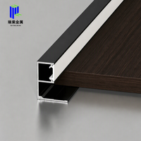 Canal en aluminium en forme de S pour LED, éclairage latéral encastré, fente lumineuse pour panneau mural décoratif – Vente en gros usine