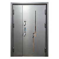 Puerta Blindada de Alto Rendimiento con Bisagras Ocultas para Proyectos de Edificios Comerciales, Puerta Empotrada para Edificios de Gran Altura, Certificación UL 10C para Hospitales