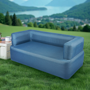 Custom <strong>Blue</strong> Modern <strong>Air</strong> Lounger Chair Oxford Cloth Inflatable <strong>Sofa</strong> <strong>Bed</strong> for Living Room or Outstirts Camping Lazy <strong>Sofa</strong> <strong>Bed</strong> - Product Image 1