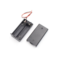 Support de batterie BSC)Makerfabs avec interrupteur - 2xAA, câble de 150 mm de long, pour utiliser deux piles alcalines ou rechargeables de type AA.