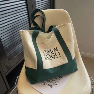 Venta Directa de Fábrica, Bolsas de Tela de Lona Ecológicas con Impresión de Logotipo Personalizado, Bolsas de <span class=keywords><strong>Compras</strong></span> de Algodón con Diseño de Patchwork - Product Image 1