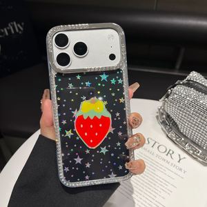เคสโทรศัพท์กันกระแทกน่ารักลายผลไม้ดาวเพชรสำหรับสาวๆ รุ่นขายส่ง ป้องกันรอยขีดข่วน สำหรับ iPhone 17 16 15 14pro max xs xr mini plus - Product Image 3
