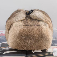 Gorro de Invierno Tejido a Mano Estilo Ruso, Ajustable, para Esquí, Unisex, Resistente al Viento, con Orejeras, Personalizable