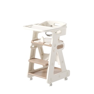 Silla de Comer y Estudiar Portátil de Plástico Multiusos Feelbaby con Almacenamiento y Ajustes para Mayores de 6 <span class=keywords><strong>Meses</strong></span> - Product Image 1