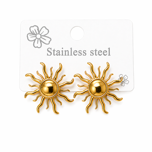 <span class=keywords><strong>Pendientes</strong></span> de Flor Grande que No se Desvanecen, Precio al por Mayor, Resistentes al Deslustre, Impermeables, Elegantes y Modernos, Joyería de Regalo para Mujer - Product Image 3
