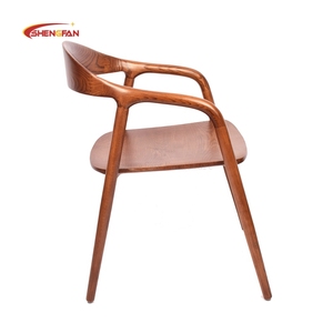 <span class=keywords><strong>Fauteuil</strong></span> simple de couleur noyer avec coussin orange Chaise NEVA <span class=keywords><strong>Table</strong></span> à manger Chaises de restaurant en <span class=keywords><strong>bois</strong></span> de style européen vente en gros - Product Image 4