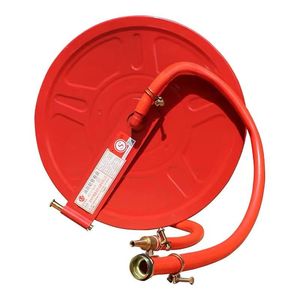 Enrouleur de tuyau d'incendie rouge flexible rétractable avec connecteur pour tuyau à mousse, équipement de lutte contre l'incendie pour la protection incendie des aéroports - Product Image 3