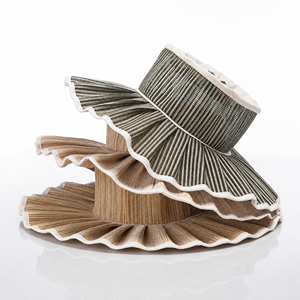 Sombrero <span class=keywords><strong>de</strong></span> Sol <span class=keywords><strong>de</strong></span> Paja Tejida Transpirable, Plegable, con Ala Ancha Ondulada, Estilo Acordeón, para Playa, con Logotipo Personalizado, Novedad 2026 - Product Image 1