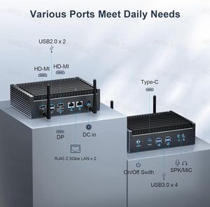 Nuc Mini PC Intel Core I7 1355U I5 1335U I3 1315U 4,0 4x4K UHD дисплей HD DP Win11 WIFI6 Mini PC DE Gaming - Product Image 3