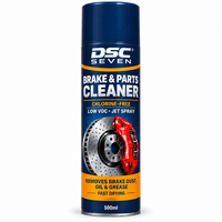 DSC SEVEN Nettoyant Universel pour Freins et Embrayages, Spray Nettoyant Auto en Aérosol 460g Multi-Usages, Élimine Huile, Graisse, Saleté, Poussière