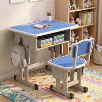Ensemble Chaise et Bureau d'Apprentissage en Métal Moderne, Plateau en Plastique, pour Salles de Classe Scolaires - Confort Individuel, Approvisionnement Direct Usine