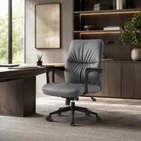 Chaise d'attente de bureau avec base en traîneau et accoudoirs fixes pour fournisseur de mobilier de réception et de conférence