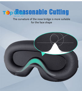 TopOne ombrage réglable bloquant la lumière masque pour les yeux en mousse à mémoire de forme repos pour dormir masque pour les yeux 3D - Product Image 3