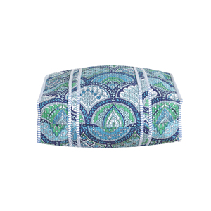 Bolso Tote Acolchado de Algodón con Paneles Estilo Bohemio, Abierto por Arriba, Ligero, Amplio, para Todo el Verano, Color Sólido, Reversible - Product Image 4