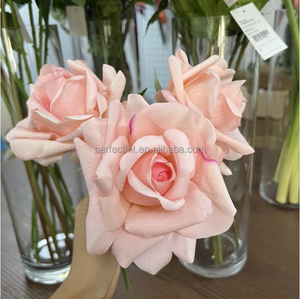 ดอกกุหลาบยางลาเท็กซ์สัมผัสเหมือนจริง <span class=keywords><strong>ราคา</strong></span>โรงงาน ก้านเดี่ยว ดอกไม้ประดิษฐ์ ดูเป็นธรรมชาติ ช่อดอกไม้งานแต่งงาน ตกแต่งบ้าน - Product Image 1