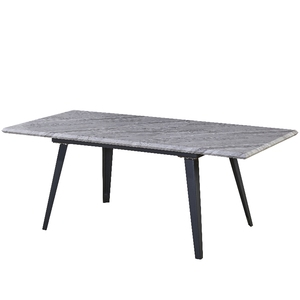 Fábrica China Vende Mesa de Madera con Patas de Metal de Estilo Moderno y Lujoso, Tablero de Fibra de Densidad Media, Personalizable - Product Image 4