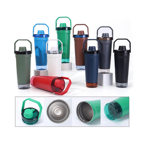 New 600ml Custom Logo Portable Fitness Workout Powder 20 Oz Gym Sports Protein Shaker Cup Water Bottle - Product Image 6