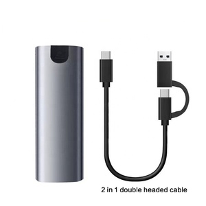 Box esterno per SSD M.2 NVMe/NGFF, custodia USB 3.2 per disco a stato solido M.2, box in alluminio per hard disk M2 - Product Image 2