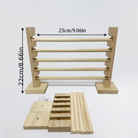 Jouets en bois : Bâton de saut pour lapin en bois, détachable et réglable en hauteur, jouets animaux en bois