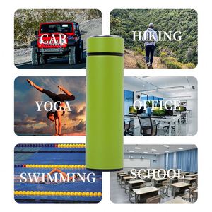 Custom Logo 500Ml Stainless Steel Flask Thermos Led Smart Digital Temperature Display Water Bottle - Product Image 3