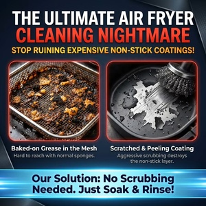 Poudre détergente sans résidus pour <span class=keywords><strong>friteuse</strong></span> à air, pour <span class=keywords><strong>un</strong></span> nettoyage en profondeur des paniers, sans danger alimentaire - Product Image 3
