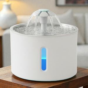 Bebedero Automático de Acero Inoxidable Moderno y Ecológico de Múltiples Colores con Sistema de Triple Filtración de 2.4L para Gatos de Todas las Edades - Product Image 1