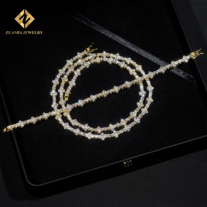 Cadena de Tenis con Incrustaciones de Diamantes de Imitación Moissanite VVS1 de 3mm, Plata S925, Estilo Hip Hop, Certificado GRA, Superventas - Product Image 5