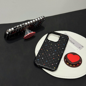 เคสโทรศัพท์ลายหมากรุ<span class=keywords><strong>ก</strong></span>สำหรับ iPhone 17 PRO MAX flim Love Heart พร้อมขาตั้งแม่เหล็<span class=keywords><strong>ก</strong></span>สำหรับ iPhone 16 15 PLUS 14 13 12 MINI 11 - Product Image 3