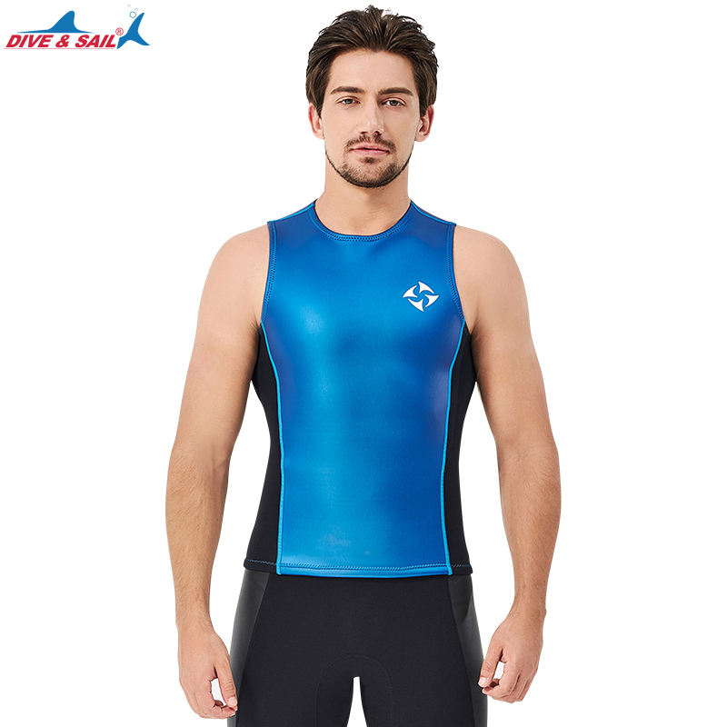 Blue vest for men
