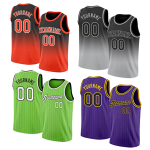 Ücretsiz Tasarım Özel Sublimasyon Erkek Takım Büyük Beden Basketbol Forması Üniforması Yeni Tasarım File Basketbol Tişörtü Antrenman Üstleri - Product Image 1