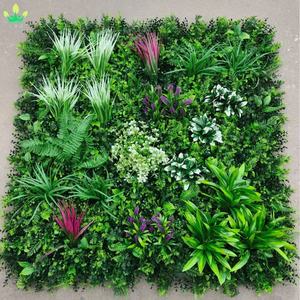 Panneaux de plantes vertes artificielles en plastique, mur végétal, plantes tropicales <span class=keywords><strong>rustiques</strong></span>, <span class=keywords><strong>fougères</strong></span>, feuillage, panneaux d'herbe <span class=keywords><strong>pour</strong></span> la décoration murale de la maison, mariage, fête - Product Image 3