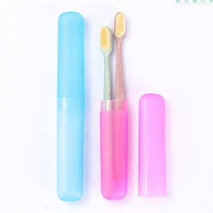 Estuche de Viaje para Cepillo de Dientes, Plegable y Portátil, Material PP, Cerdas Suaves, para Adultos, Colores Rosa, Verde, Azul y Blanco - Product Image 3