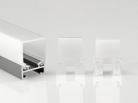 Profilé lumineux LED moderne de haute qualité en aluminium T5, surface anodisée, blanc chaud 3500K, IRC 90 pour la décoration de miroir de salle de bain