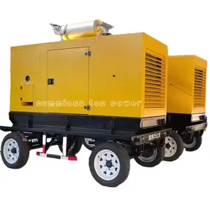 500kva Aanhangwagen Stille Generator Met Cummins Beweegbare Generatoren 500 Kva Generator Set Met Wielen