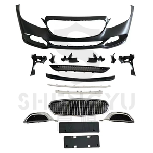 Kit de carrocería para Benz Clase E W212 <span class=keywords><strong>2015</strong></span> actualización a W223 <span class=keywords><strong>Maybach</strong></span> incluye parachoques de coche rejilla difusor trasero escape - Product Image 2