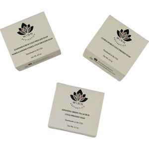 Tùy chỉnh in ấn giấy nghệ thuật Xà phòng thanh bọc bụng ban nhạc nhãn sản phẩm các tông bao bì tay áo tùy chỉnh thư mục - Product Image 1