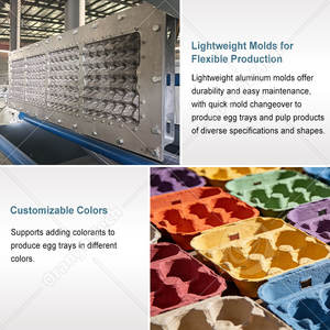 Machine <span class=keywords><strong>de</strong></span> fabrication <span class=keywords><strong>de</strong></span> plateaux à œufs et <span class=keywords><strong>de</strong></span> plateaux à pommes en carton recyclé ORME, 7000 pièces, prix compétitif - Product Image 4